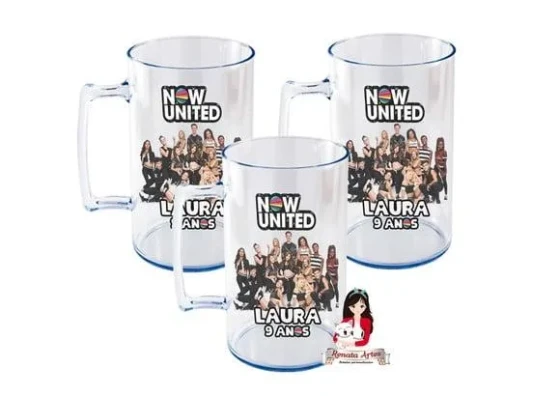 Caneca Acrílica 500ml Now United