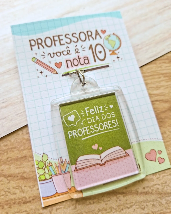 Chaveiro Personalizado Dia dos Professores