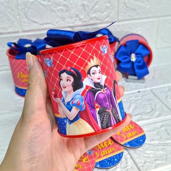 Jogo da Memória em mdf na Tubo Lata - Branca de Neve