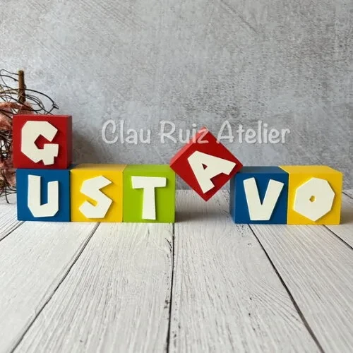 Super Mário Bros Cubos 6x6cm Decoração de Festa Infantil