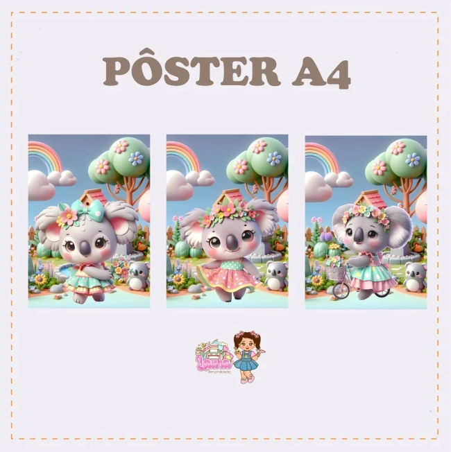 Kit Festa Só Um Bolinho JARDIM DAS COALAS - Decoração de Festa