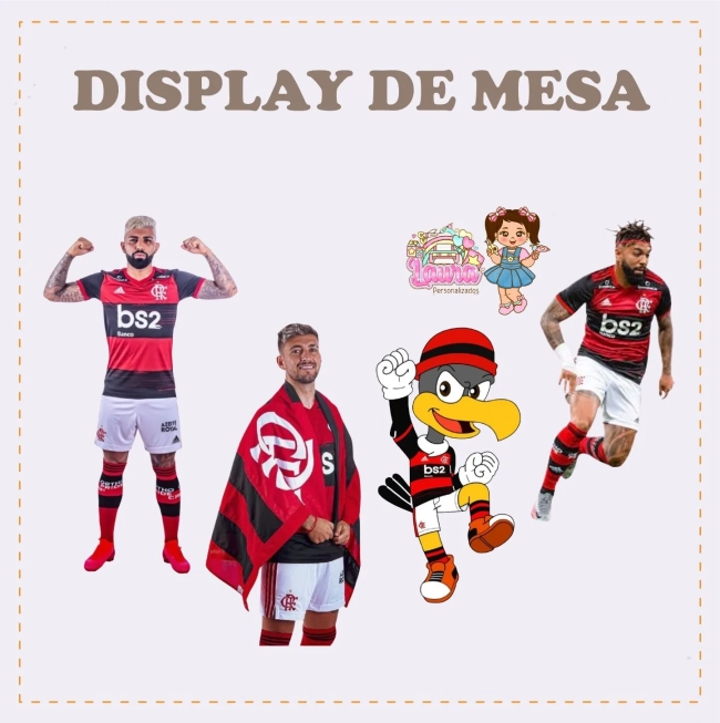 Kit Festa Só Um Bolinho FLAMENGO - Decoração de Festa
