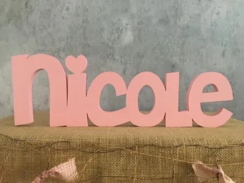 Letras de MDF -Nomes