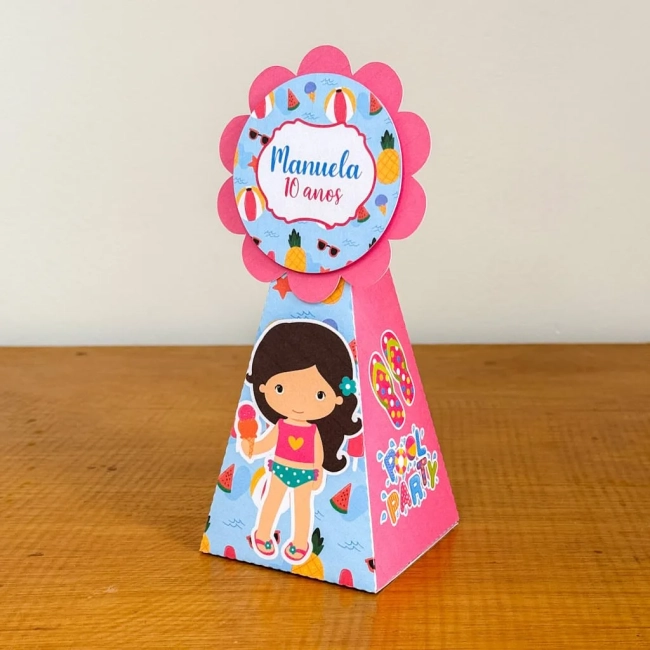 PEGUE E MONTE - Kit Festa POOL PARTY MENINA - Decoração de Festa | Lembrancinhas | Aniversário | Personalizados