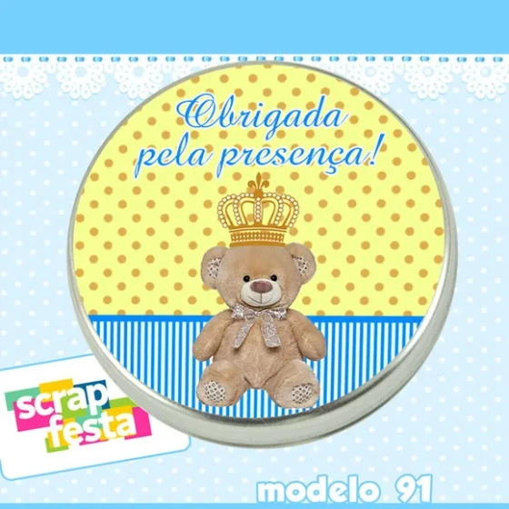 Lembrancinhas de Chá de Bebê Latinhas