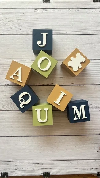 Cubos 6x6 Decoração Bebê Urso