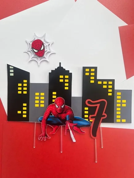 Arquivo Digital - Topo de Bolo Homem Aranha