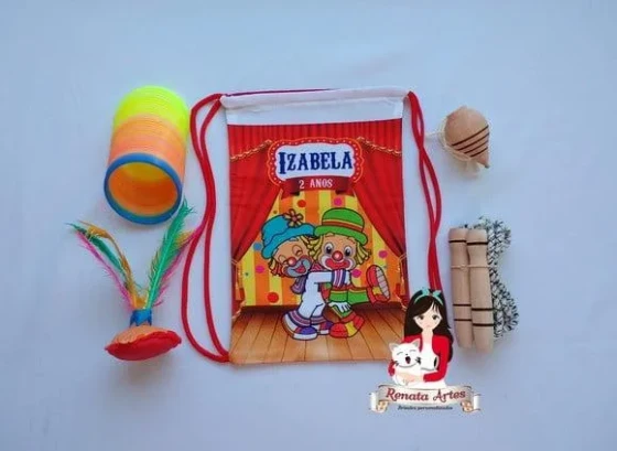 Mochila Boa Infância Tema Patati Patatá Circo