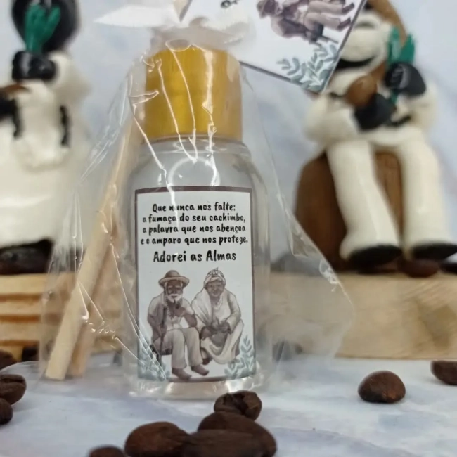 20 Unidades Mini Aromatizador Preto Velho e Preta Velha