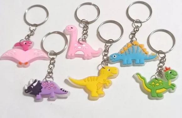 Chaveiro Dinossauro Variados - 6 Peças