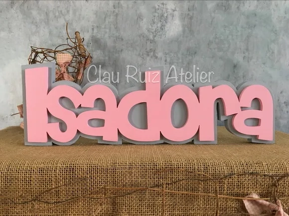 Letras Decorativas De MDF SOBREPOSIÇÃO
