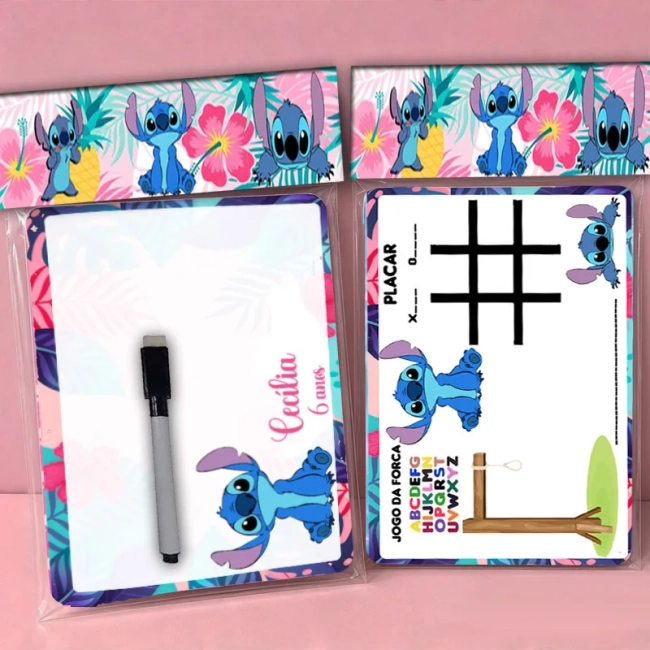 Lousa Magica Personalizada lembrancinhas Stitch