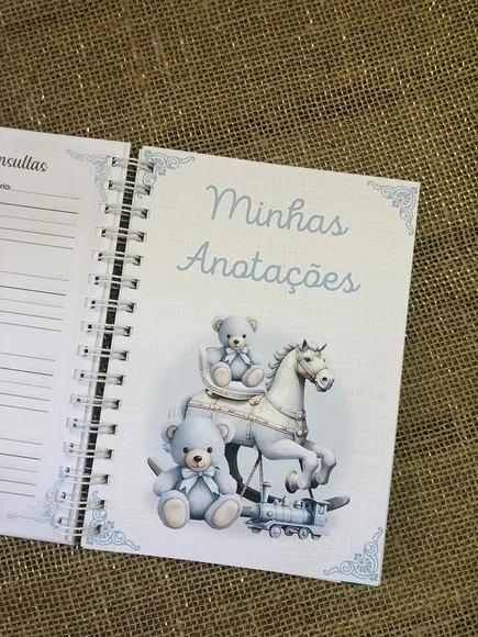 Caderneta de Saúde Personalizada - Brinquedos Vintage Menino