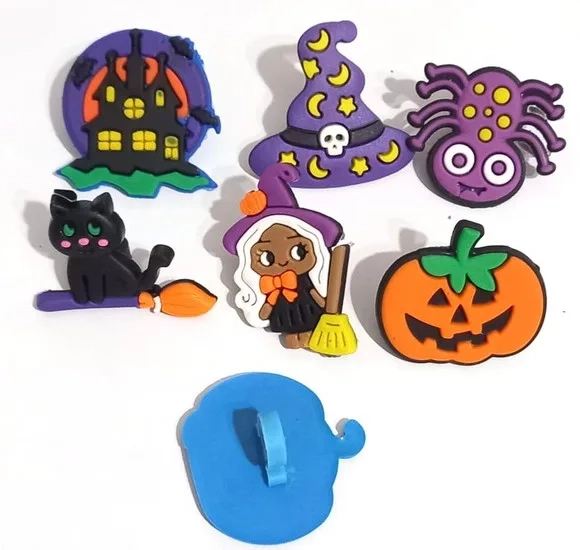Ponteira P/lápis Halloween Emborrachado - 6 Peças