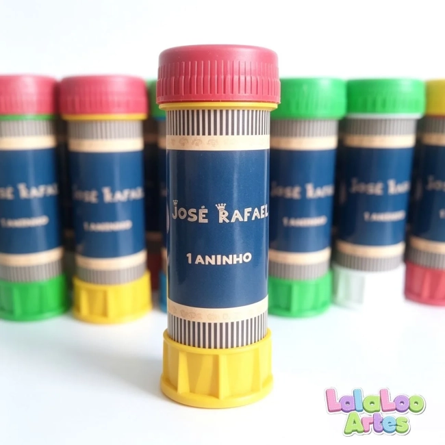 Bolha de Sabão Ursinho Príncipe Personalizado