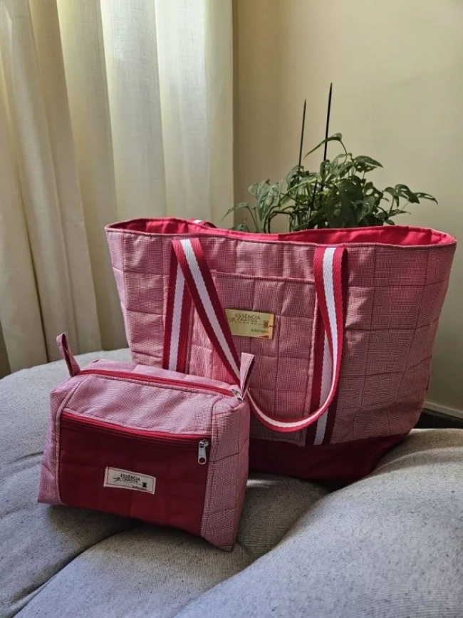 Kit Bolsa tote e necessarie