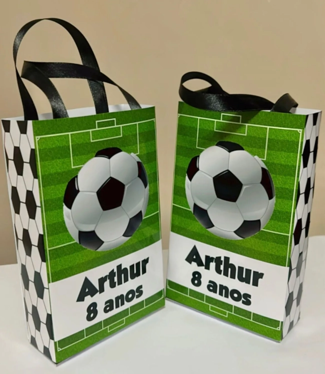 Sacolinhas Personalizadas Futebol Lembrancinhas Para Aniversário