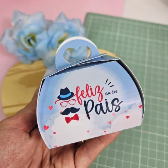 Caixa 1 Doce ou Bombom Dia dos Pais - Enviado Desmontado