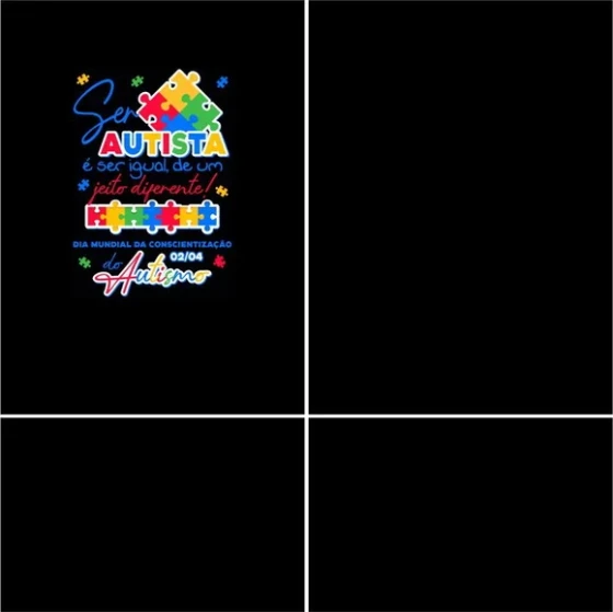 Arte Estampa Camisa Autismo Mod-18
