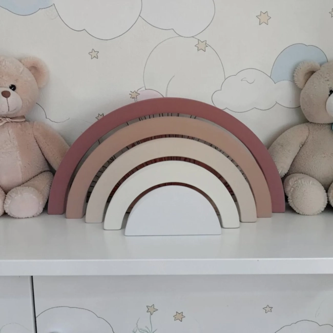 Arco iris de mdf decorativo/ Enfeite de festa, decoração pra quarto de bebe.