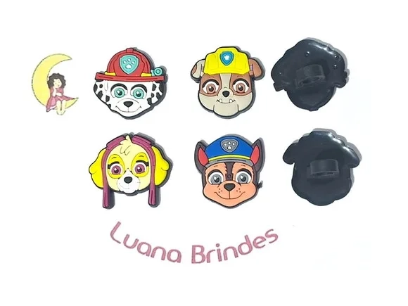 Ponteira P/lápis Patrulha Canina 3cm Pacote com 8 Unidades