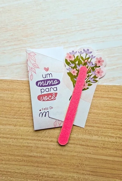 Porta Mini Lixa Buquê de Flores - Dia das Mães