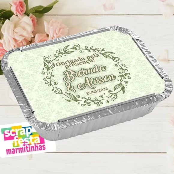Marmitinha Personalizada Festa de Casamento