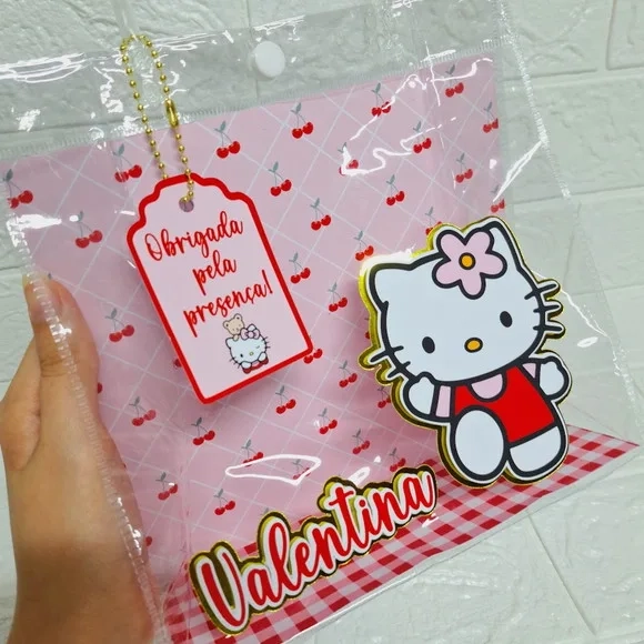 Sacola Pvc Transparente - Hello Kitty