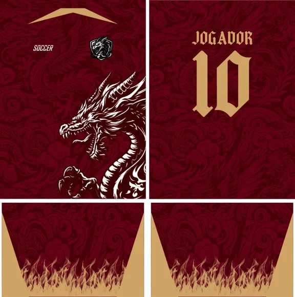 Arte Vetor Camisa Interclasse Dragão 340