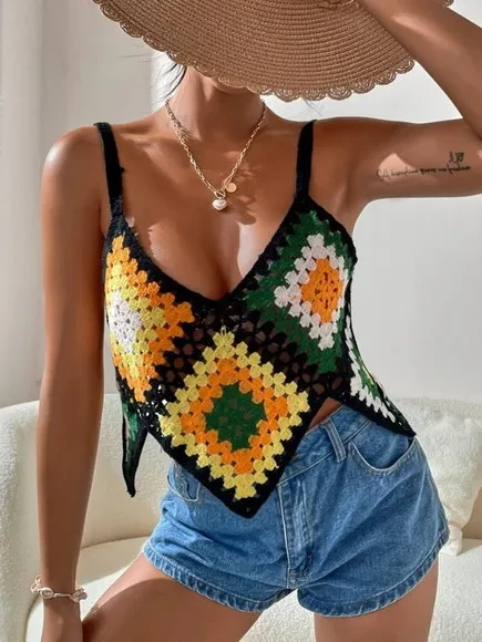 Blusa / cropped crochê