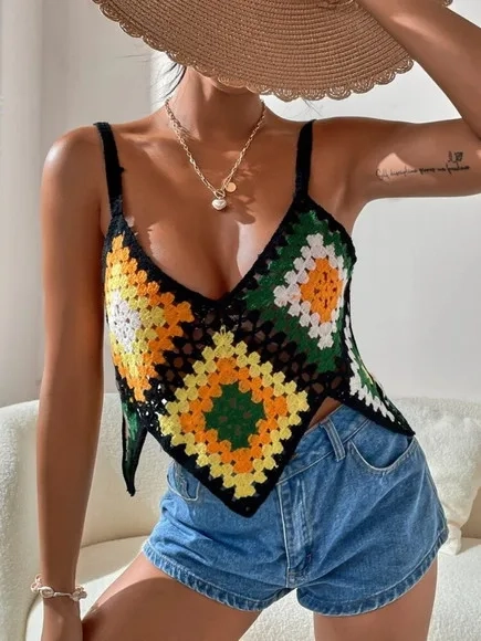Blusa / cropped crochê