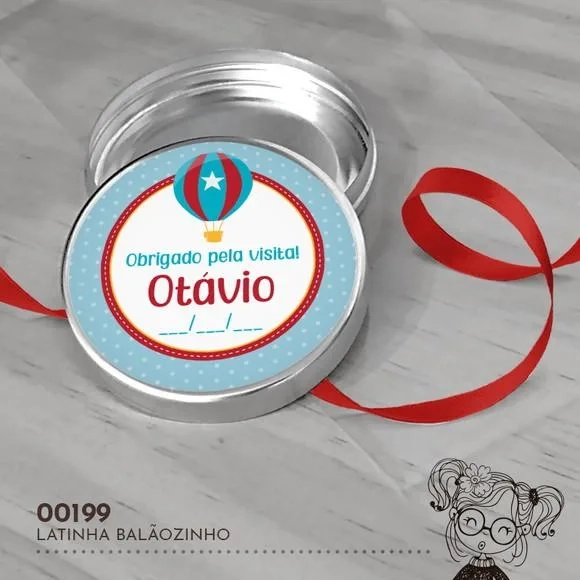 Latinha Adesivada Balãozinho - 00199