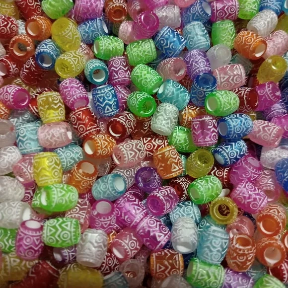 Miçanga Terere Translucida Colorida 9mm Pct 100 Unidades