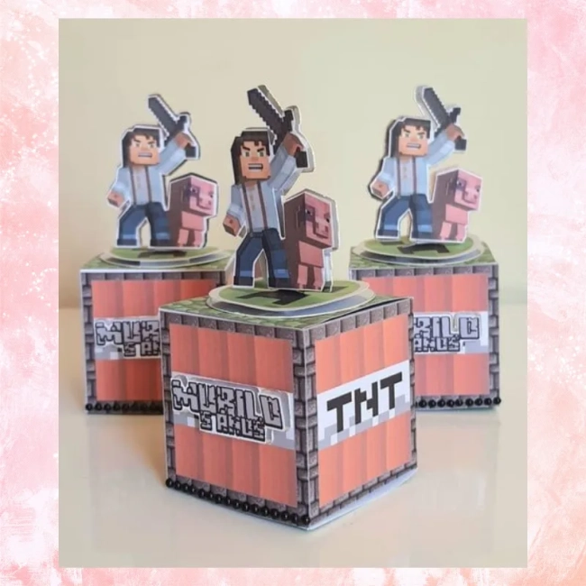Caixa Cubo Minecraft