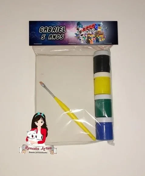 Kit Pintura Personalizado Lego Movie