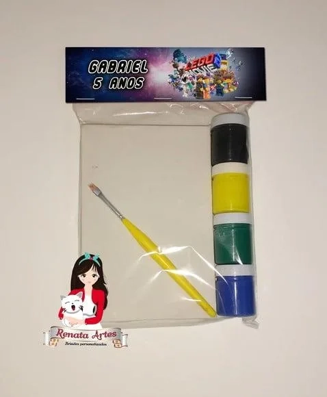Kit Pintura Personalizado Lego Movie
