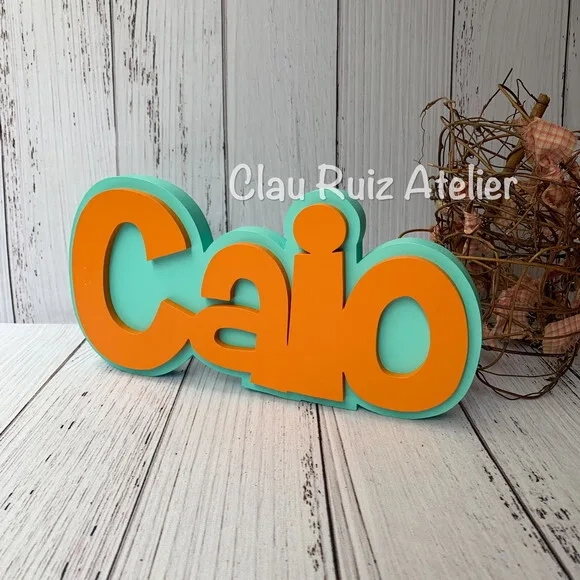Nomes em Sobreposição Decoração de Bebê