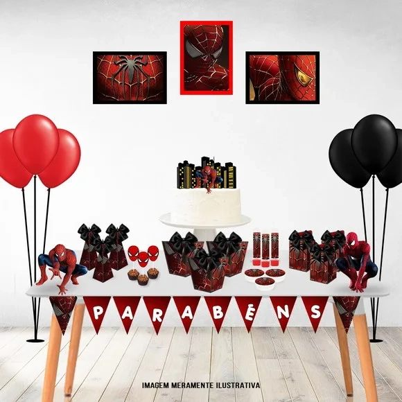 Kit 30 Lembrancinhas Homem Aranha