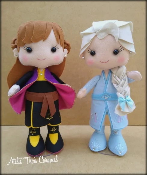 Anna ou Elsa Frozen 2 Feltro