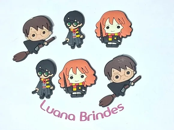Apliques Harry Potter Emborrachado Pacote com 6 Unidade