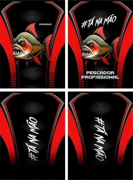 Arte Vetor Camisa Pesca-mod-0103