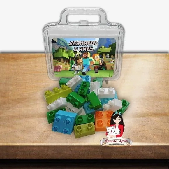 Maleta com Blocos de Montar Minecraft