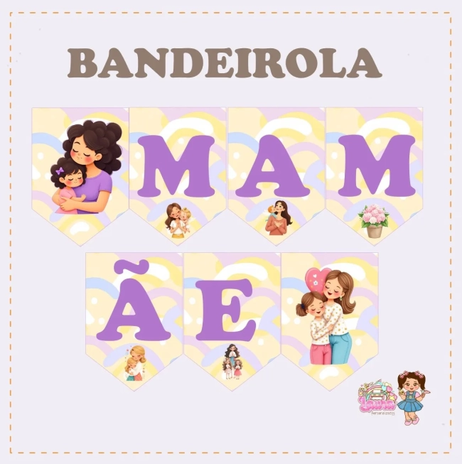 Kit Festa Só Um Bolinho DIA DAS MÃES - Decoração de Festa