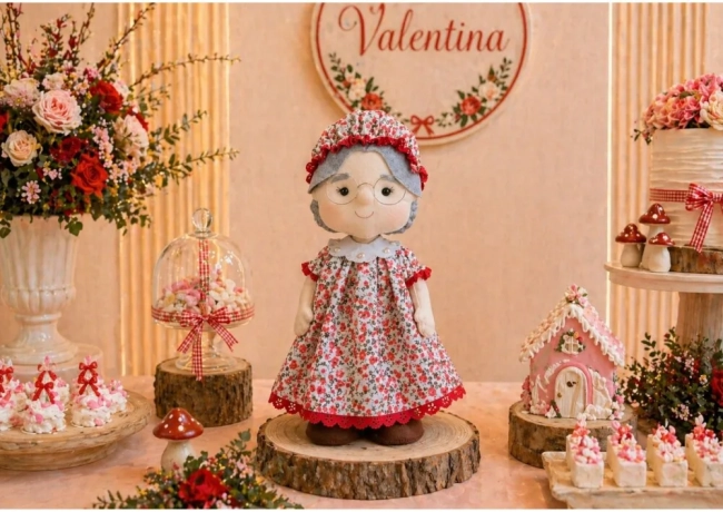 Vovozinha De Feltro Decoração Festa Chapeuzinho Vermelho