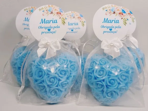 Lembrancinha 15 Anos Debutante: Sabonete Coração Provence