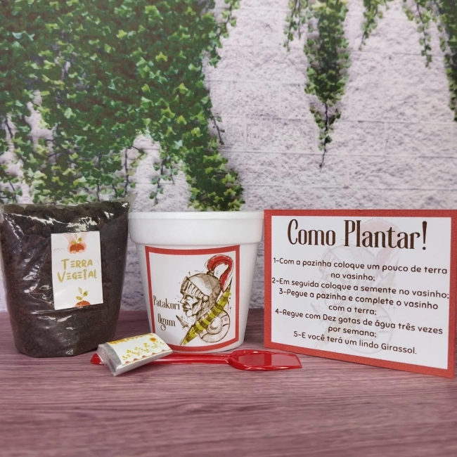 45 Kit Jardinagem Lembrancinhas Ogum - São Jorge - Trabalhamos com qualquer tema - Informar tema no chat