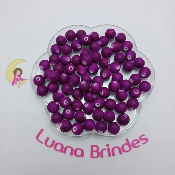 Bolinha Emborrachada Vinho 10mm Pct 100 Unidades