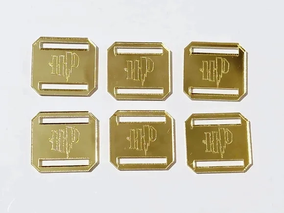Finalizador de Laço Passa Fita 2cm Harry Potter -10 Unidades