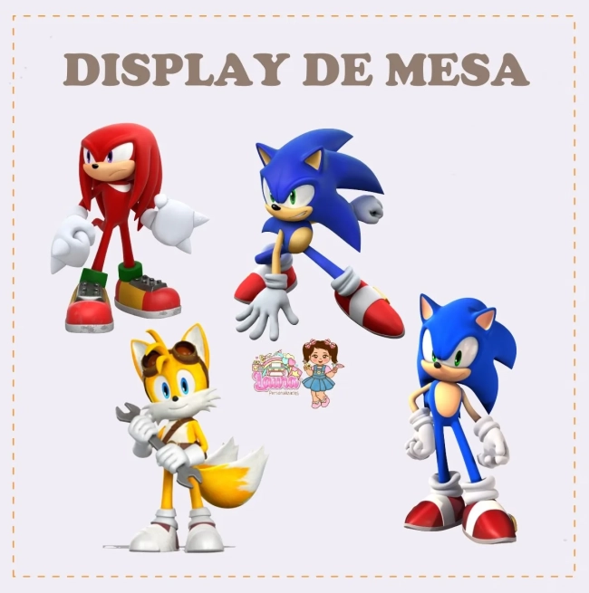 Kit Festa Só Um Bolinho SONIC - Decoração de Festa