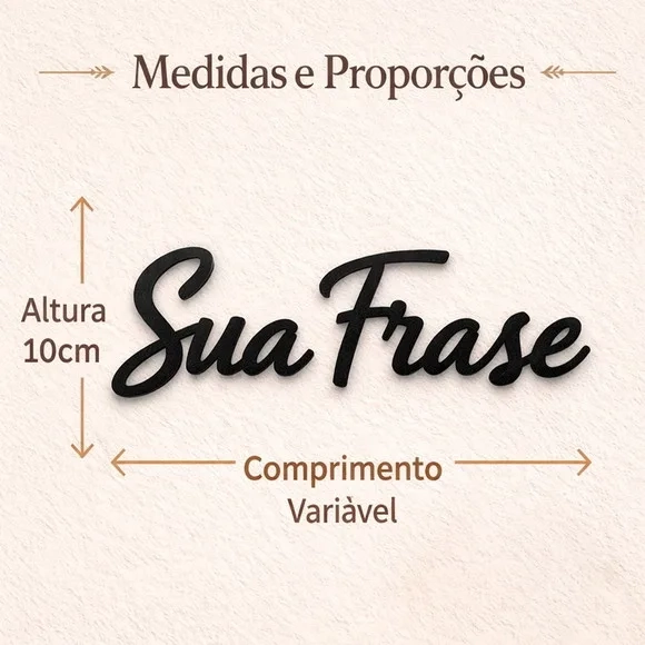 Frase Motivacional mdf Personalizada 3mm Decoração Casa
